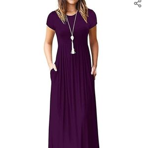 Purple maxi dress